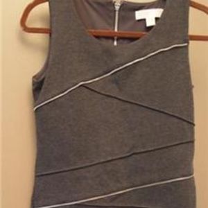 MICHAEL *MICHAEL KORS Gray Jersey Knit Tank Dress
